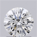 Lab Grown Diamond 1.20 Carats, Round with Ideal Cut, H Color, VS1 Clarity and Certified by IGI