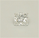 Natural Diamond 0.30 Carats, Princess with  Cut, E Color, SI1 Clarity and Certified by GIA
