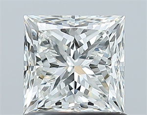 Picture of Natural Diamond 1.01 Carats, Princess with  Cut, H Color, VS2 Clarity and Certified by GIA