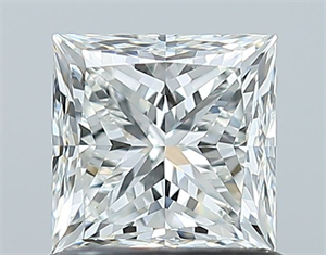 Picture of Natural Diamond 1.01 Carats, Princess with  Cut, H Color, VS2 Clarity and Certified by GIA
