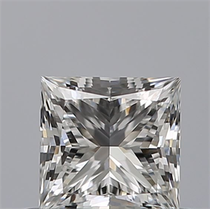 Picture of Natural Diamond 0.50 Carats, Princess with  Cut, F Color, FL Clarity and Certified by GIA
