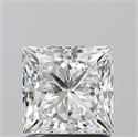Natural Diamond 1.50 Carats, Princess with  Cut, F Color, SI1 Clarity and Certified by GIA