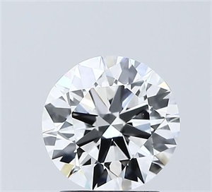 Picture of Lab Grown Diamond 1.50 Carats, Round with Excellent Cut, D Color, VVS2 Clarity and Certified by IGI
