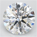 Lab Grown Diamond 3.32 Carats, Round with Ideal Cut, D Color, VVS1 Clarity and Certified by IGI
