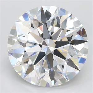 Picture of Lab Grown Diamond 3.32 Carats, Round with Ideal Cut, D Color, VVS1 Clarity and Certified by IGI