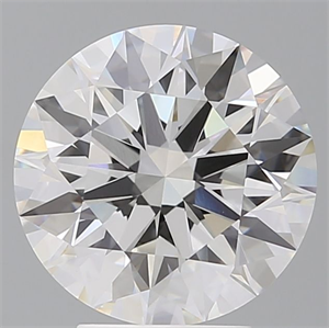 Picture of Lab Grown Diamond 4.10 Carats, Round with Ideal Cut, E Color, VVS2 Clarity and Certified by IGI
