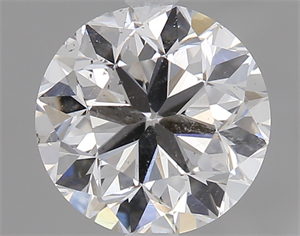 Picture of 1.00 Carats, Round Diamond with Very Good Cut, D Color, SI2 Clarity and Certified by GIA