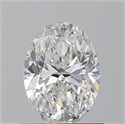 Natural Diamond 0.91 Carats, Oval with  Cut, F Color, SI1 Clarity and Certified by GIA