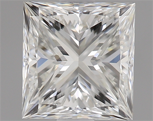 Picture of 0.50 Carats, Princess Diamond with  Cut, H Color, VS1 Clarity and Certified by GIA