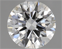 0.59 Carats, Round Diamond with Excellent Cut, H Color, SI1 Clarity and Certified by GIA