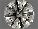 Natural Diamond 0.63 Carats, Round with Excellent Cut, L Color, IF Clarity and Certified by IGI