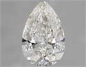 1.00 Carats, Pear Diamond with  Cut, H Color, SI2 Clarity and Certified by GIA
