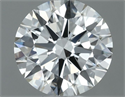Natural Diamond 0.50 Carats, Round with Excellent Cut, H Color, VVS1 Clarity and Certified by IGI