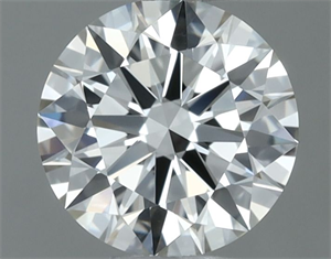 Picture of Natural Diamond 0.50 Carats, Round with Excellent Cut, H Color, VVS1 Clarity and Certified by IGI