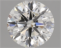 0.93 Carats, Round Diamond with Excellent Cut, H Color, SI2 Clarity and Certified by GIA