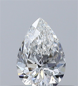 Foto Diamante Natural 0.30 quilates, De pera , Color F, claridad IF y certificado GIA de
