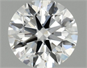 Lab Grown Diamond 1.01 Carats, Round with Ideal Cut, E Color, VVS2 Clarity and Certified by IGI