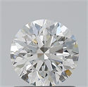 Natural Diamond 0.81 Carats, Round with Excellent Cut, H Color, SI1 Clarity and Certified by GIA