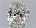 Natural Diamond 1.50 Carats, Oval with  Cut, H Color, SI2 Clarity and Certified by GIA