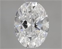 Natural Diamond 0.70 Carats, Oval with  Cut, D Color, SI2 Clarity and Certified by GIA