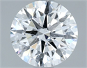 Natural Diamond 1.06 Carats, Round with Excellent Cut, D Color, I1 Clarity and Certified by GIA