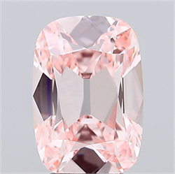 Picture of Lab Grown Diamond 3.51 Carats, Cushion with  Cut, Fancy Intense Pink Color, VVS2 Clarity and Certified by IGI