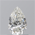Natural Diamond 0.70 Carats, Pear with  Cut, H Color, VVS2 Clarity and Certified by GIA