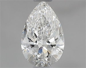 Picture of Natural Diamond 0.50 Carats, Pear with  Cut, F Color, VS1 Clarity and Certified by IGI