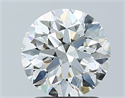 Diamante Natural 1.80 quilates, Redondo , Color J, claridad IF y certificado GIA