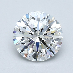 Picture of Natural Diamond 1.21 Carats, Round with Excellent Cut, E Color, VVS1 Clarity and Certified by GIA