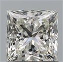 Natural Diamond 0.91 Carats, Princess with  Cut, H Color, VVS1 Clarity and Certified by IGI