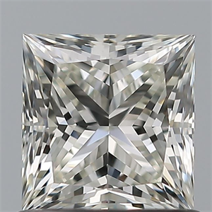 Picture of Natural Diamond 0.91 Carats, Princess with  Cut, H Color, VVS1 Clarity and Certified by IGI