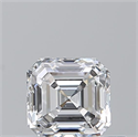 Natural Diamond 0.50 Carats, Asscher with  Cut, D Color, VS2 Clarity and Certified by GIA