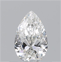 Diamante Natural 0.51 quilates, De pera , Color H, claridad VS2 y certificado GIA