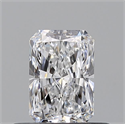 Natural Diamond 0.50 Carats, Radiant with  Cut, D Color, SI1 Clarity and Certified by GIA