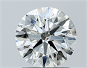 Natural Diamond 1.22 Carats, Round with Excellent Cut, J Color, SI1 Clarity and Certified by GIA