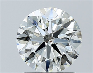 Picture of Natural Diamond 1.22 Carats, Round with Excellent Cut, J Color, SI1 Clarity and Certified by GIA