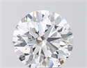 Lab Grown Diamond 3.03 Carats, Round with Ideal Cut, E Color, IF Clarity and Certified by IGI