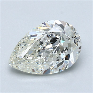 Picture of Natural Diamond 1.50 Carats, Pear with  Cut, J Color, SI2 Clarity and Certified by GIA