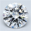 Natural Diamond 2.70 Carats, Round with Excellent Cut, D Color, VS2 Clarity and Certified by GIA