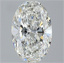 Natural Diamond 1.01 Carats, Oval with  Cut, G Color, FL Clarity and Certified by GIA