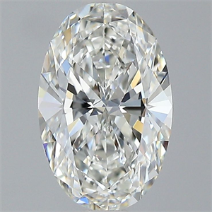 Picture of Natural Diamond 1.01 Carats, Oval with  Cut, G Color, FL Clarity and Certified by GIA