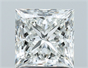 Natural Diamond 1.50 Carats, Princess with  Cut, H Color, VS1 Clarity and Certified by GIA