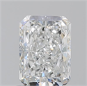 Natural Diamond 1.01 Carats, Radiant with  Cut, F Color, SI1 Clarity and Certified by GIA