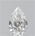 Natural Diamond 0.50 Carats, Pear with  Cut, F Color, VS2 Clarity and Certified by GIA