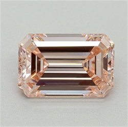 Picture of Lab Grown Diamond 1.71 Carats, Emerald with  Cut, Fancy Intense Pink Color, VS1 Clarity and Certified by IGI