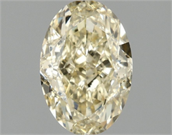 Picture of Lab Grown Diamond 1.53 Carats, Oval with  Cut, Fancy Intense Yellow Color, VVS2 Clarity and Certified by IGI