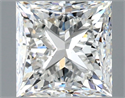 Natural Diamond 1.50 Carats, Princess with  Cut, F Color, SI1 Clarity and Certified by GIA