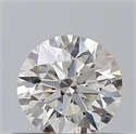 Natural Diamond 0.42 Carats, Round with Excellent Cut, H Color, VVS1 Clarity and Certified by IGI