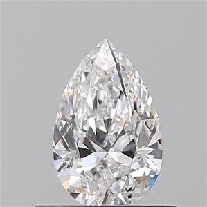 Picture of Natural Diamond 0.50 Carats, Pear with  Cut, F Color, VVS1 Clarity and Certified by GIA